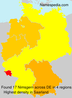 Surname Nimsgern in Germany