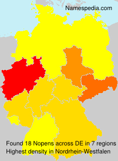 Surname Nopens in Germany Surname Nopens in Germany
