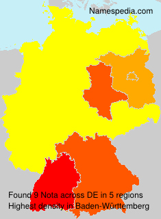 Surname Nota in Germany Surname Nota in Germany