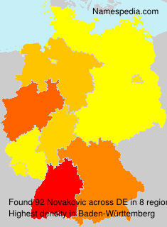 Surname Novakovic in Germany Surname Novakovic in Germany