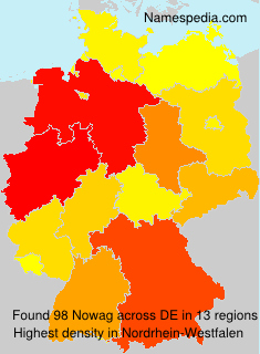 Surname Nowag in Germany Surname Nowag in Germany