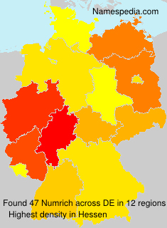 Surname Numrich in Germany Surname Numrich in Germany