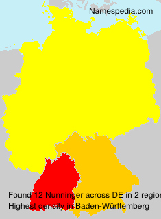 Surname Nunninger in Germany Surname Nunninger in Germany