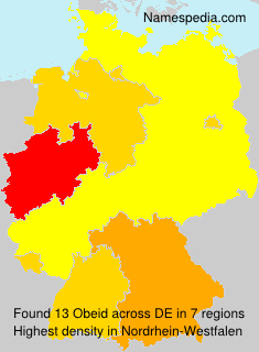 Surname Obeid in Germany