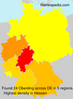 Surname Oberding in Germany Surname Oberding in Germany