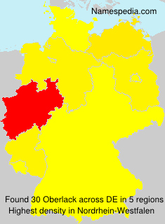 Surname Oberlack in Germany Surname Oberlack in Germany