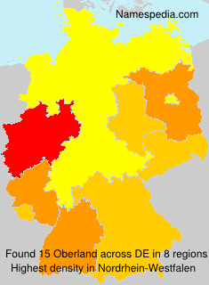 Surname Oberland in Germany