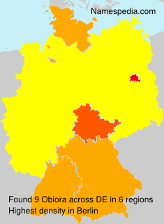 Surname Obiora in Germany Surname Obiora in Germany