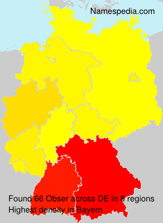 Surname Obser in Germany Surname Obser in Germany