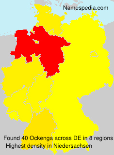 Surname Ockenga in Germany Surname Ockenga in Germany