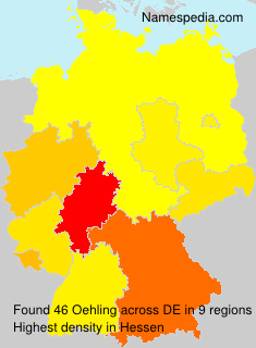 Surname Oehling in Germany