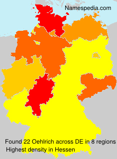 Surname Oehlrich in Germany Surname Oehlrich in Germany