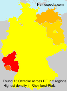 Surname Oemcke in Germany Surname Oemcke in Germany