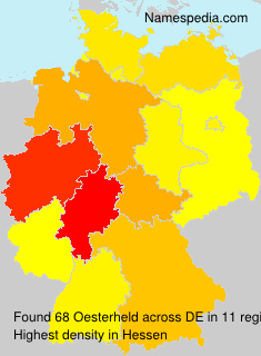 Surname Oesterheld in Germany Surname Oesterheld in Germany