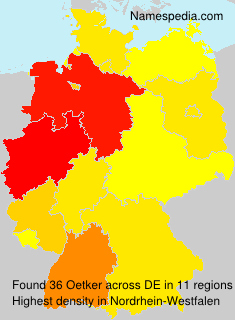 Surname Oetker in Germany Surname Oetker in Germany