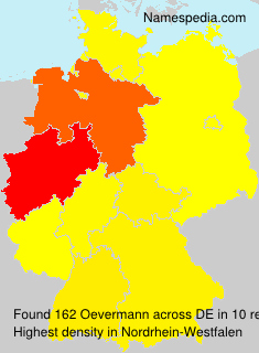 Surname Oevermann in Germany Surname Oevermann in Germany