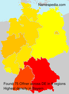 Surname Offner in Germany Surname Offner in Germany