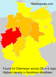 Surname Ohlemeyer in Germany Surname Ohlemeyer in Germany