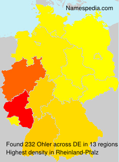 Surname Ohler in Germany Surname Ohler in Germany