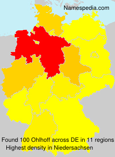 Surname Ohlhoff in Germany Surname Ohlhoff in Germany
