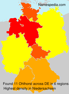 Surname Ohlhorst in Germany Surname Ohlhorst in Germany