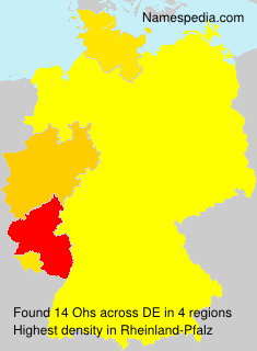 Surname Ohs in Germany Surname Ohs in Germany