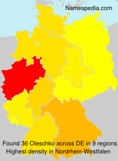 Surname Oleschko in Germany Surname Oleschko in Germany