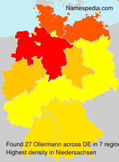 Surname Ollermann in Germany Surname Ollermann in Germany