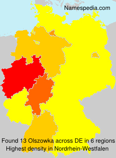 Surname Olszowka in Germany Surname Olszowka in Germany