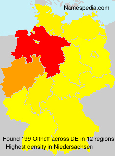 Surname Olthoff in Germany Surname Olthoff in Germany