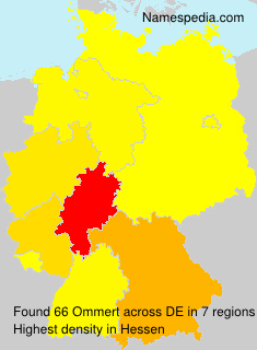 Surname Ommert in Germany Surname Ommert in Germany