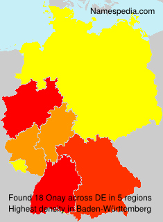 Surname Onay in Germany Surname Onay in Germany