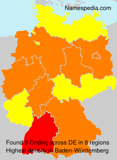 Surname Ondrej in Germany Surname Ondrej in Germany