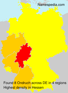 Surname Ondruch in Germany Surname Ondruch in Germany