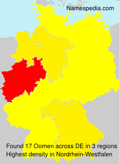 Surname Oomen in Germany Surname Oomen in Germany