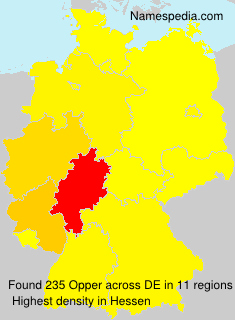 Surname Opper in Germany Surname Opper in Germany