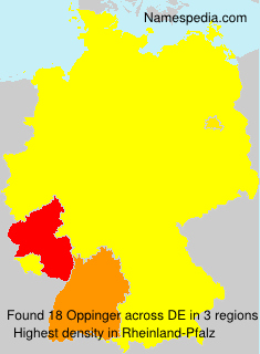 Surname Oppinger in Germany Surname Oppinger in Germany