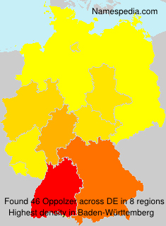 Surname Oppolzer in Germany Surname Oppolzer in Germany