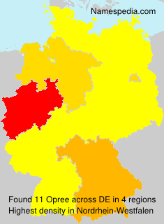 Surname Opree in Germany Surname Opree in Germany