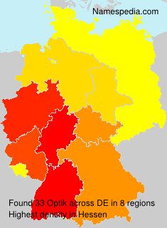 Surname Optik in Germany Surname Optik in Germany