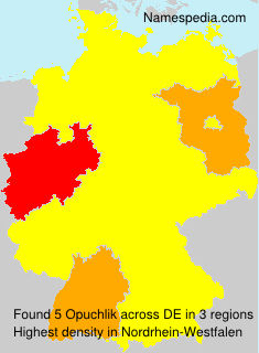 Surname Opuchlik in Germany Surname Opuchlik in Germany