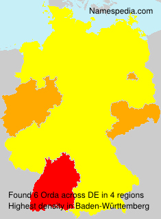Surname Orda in Germany Surname Orda in Germany