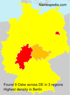 Surname Oske in Germany Surname Oske in Germany