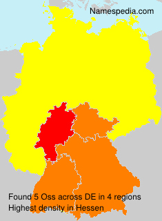 Surname Oss in Germany Surname Oss in Germany