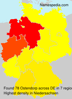 Surname Ostendorp in Germany