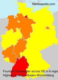 Surname Osterwalder in Germany Surname Osterwalder in Germany