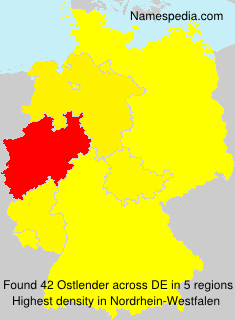 Surname Ostlender in Germany Surname Ostlender in Germany