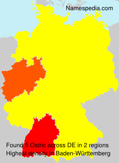 Surname Ostric in Germany