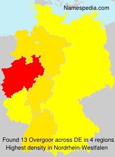 Surname Overgoor in Germany Surname Overgoor in Germany