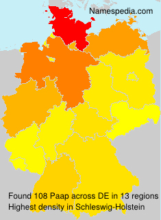 Surname Paap in Germany Surname Paap in Germany